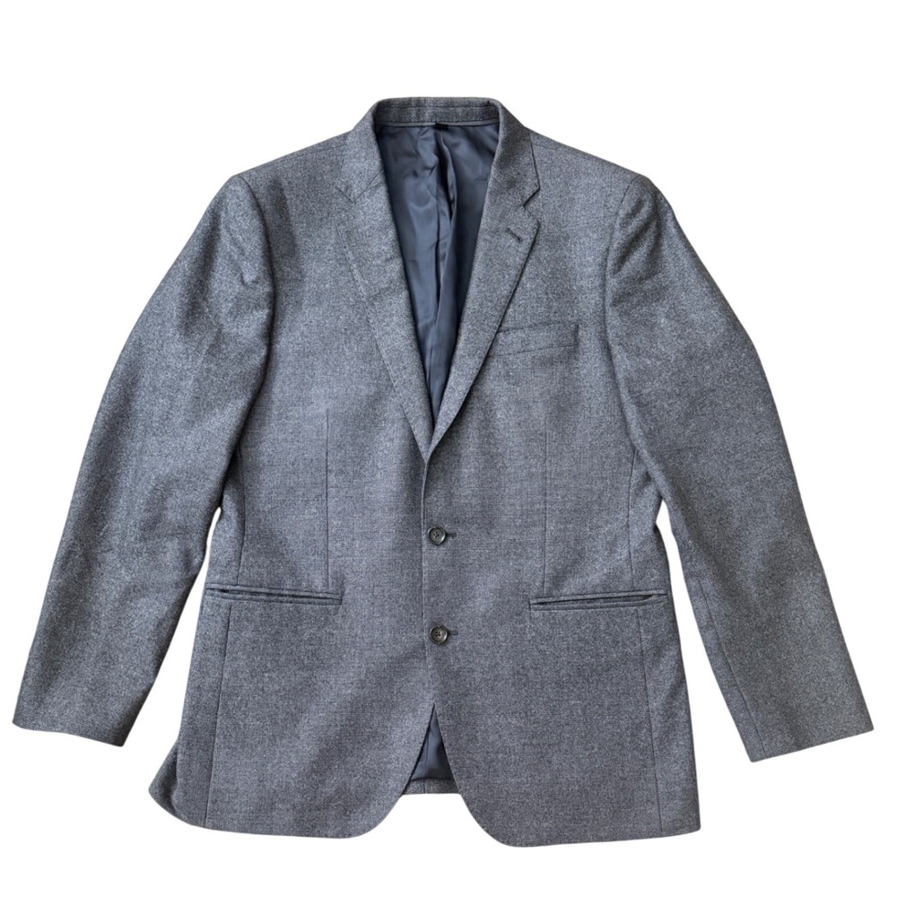 J.Crew Ludlow Blazer 40R Grey Vitale Barberis Canonico Italian Wool Coat SKU32‎